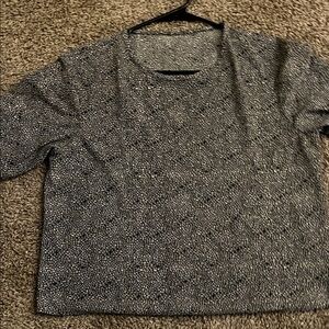 Black and White Patterned Top